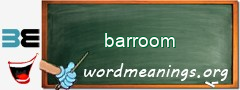 WordMeaning blackboard for barroom